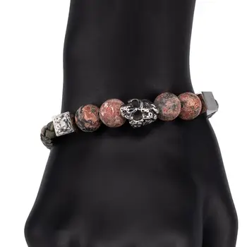 

Leather bracelet otokodesign 53202 (Brown, lock-connector, genuine leather)