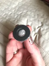 Tapa redonda para agujero de rebosadero, cubierta de desbordamiento para fregadero de cerámica, plástico/Cobre, cromado, 1 Uds.