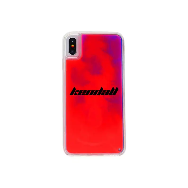 Personalized Neon Dark Pink Red Phone Case Protective Sturdy for iPhone 11 pro x xs XR 6 6s 7 8 plus max case 90s inspired Slime | Мобильные