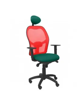 

CHAIR WITH BACKREST MESH NETWORK FABRIC BALI GREEN COLOR WITH HEADBOARD