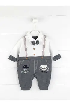

Newborn Baby Boy Romper 2020 Spring Long Sleeves Bowtie Style Baby Clothes Little Gentle Man Baby Jumpsuits