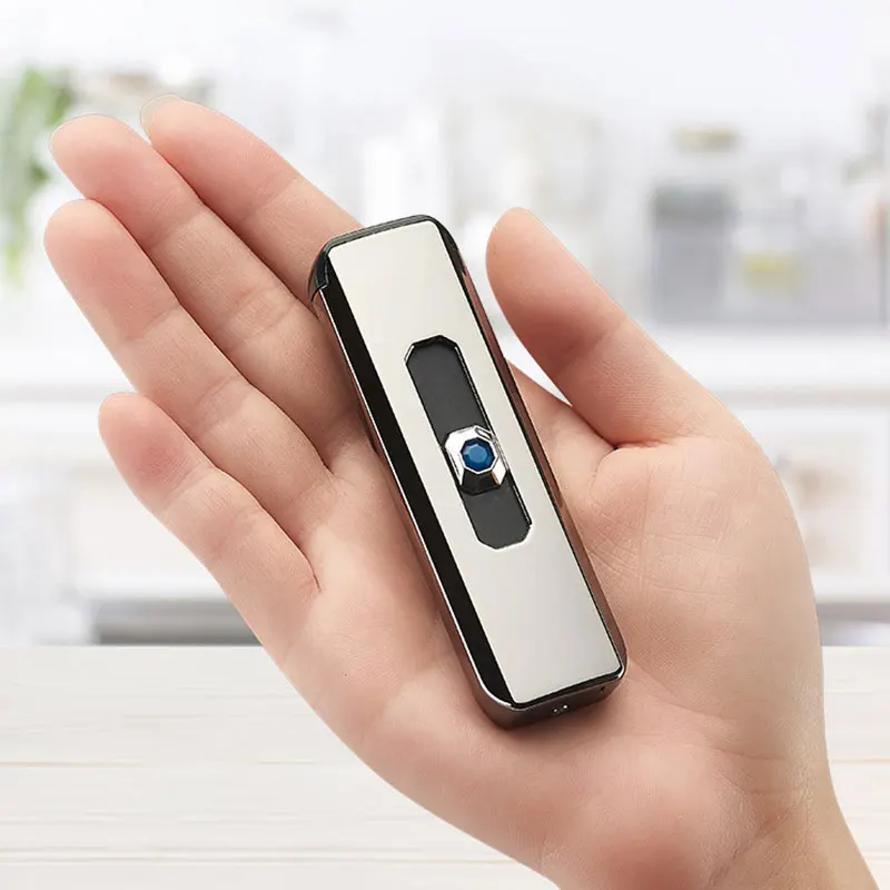 Electric Lighter Mini Small Double-sided Cigarette Lighter USB Rechargeable Windproof Light