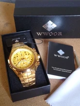 WWOOR-Reloj de pulsera deportivo para hombre, cronógrafo de cuarzo, resistente al agua, Masculino