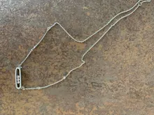 Collar Messica de plata de ley 925, serie francesa de tres movimientos de diamantes, chapado en oro rosa, marca original, joyería fina para mujeres