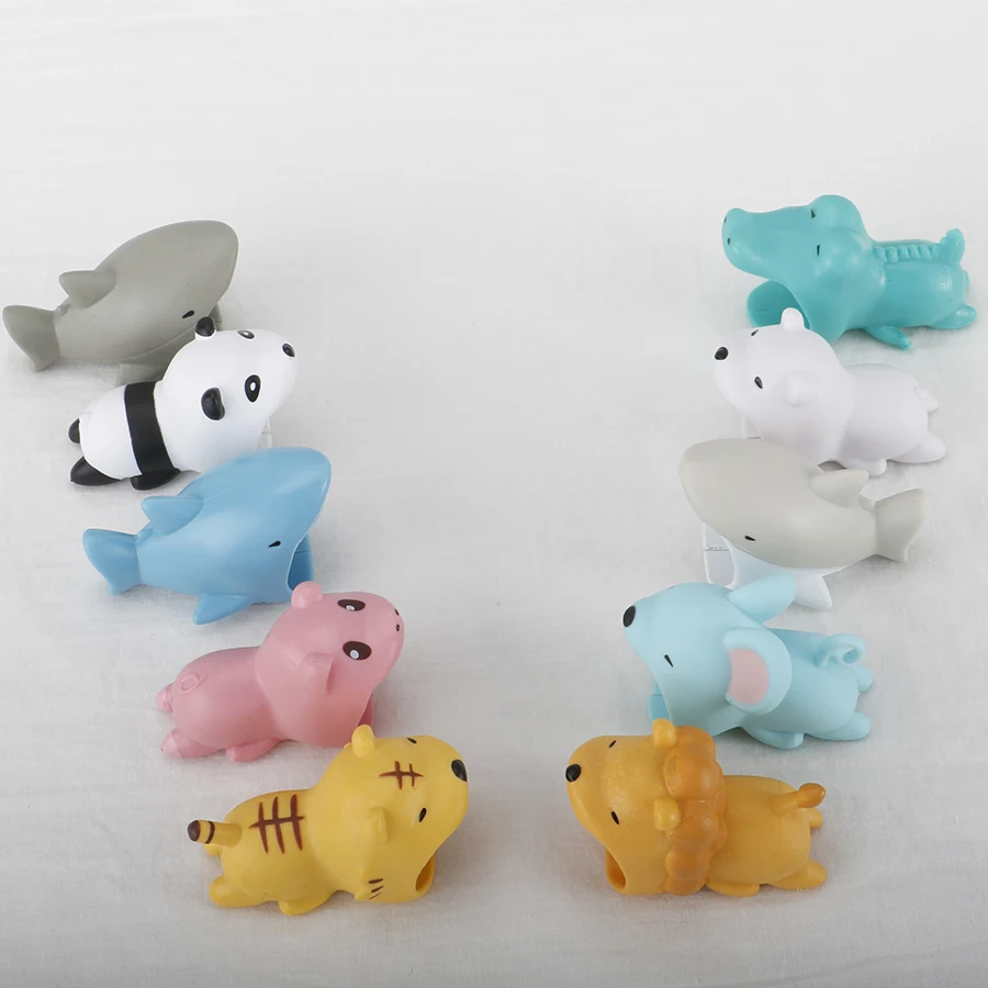 Аксессуар 1 шт. милый адаптер для защиты от укусов животных iphone зарядный шнур