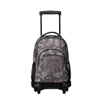 

School Rucksack with Wheels Totto Rue Bomper Grey (52 X 37 x 25 cm)