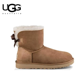 

UGG Boots Original Ladies Classic Short boots Bow Boots 1 Ribbon Boot Uggs Snow Shoes Winter Boots Women Class Fur Warm