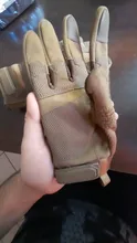 Guantes tácticos con pantalla táctil para hombre, de combate militar, Airsoft, al aire libre, escalada, tiro, Paintball, protección dura, dedo completo