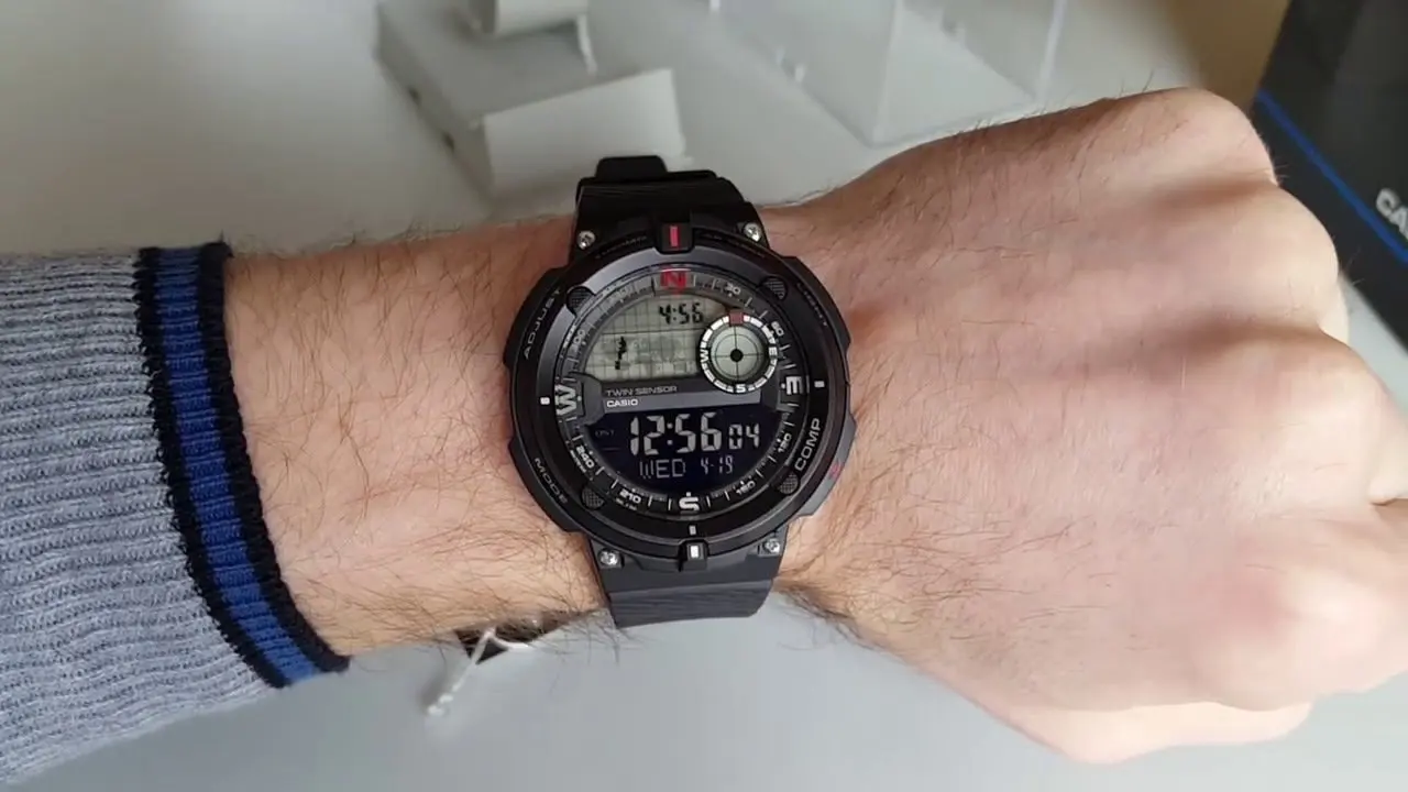 Reloj hombre Casio SGW-600H-1B Twin 