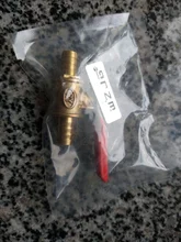 Ball Valve Pipe-Fittings Hose 6mm-12mm Fuel-Line Water-Oil Red-Handle Brass Shutoff Barb