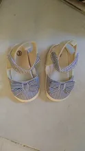 Zapatos de verano para niños recién nacidos, zapatos de cuna blandos, zapatillas antideslizantes con lazo a rayas, 0 a 18M, 2021