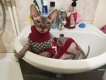 Cute Cat Sweater Pullover Winter Warm Pet Clothes for Cats Kedi Kitten Sweatshirt Cat