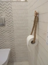 Towel Paper-Holder Storage-Rack Hanging-Rope Toilet-Paper Wall-Mounted Movable Kitchen