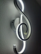 Lighting-Decoration Wall-Lamps Led-Sconce Bedside Bedroom Aisle Black Modern Minimalist