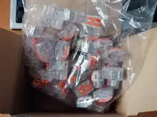 55 unids/lote 412, 413, 415, Conector de cable caja universal compacto bloque terminal de iluminación de conector de cable de 212, 214