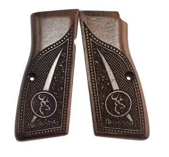 

Belgium Browning Laser Cutting Walnut Tree Wooden Grip Model.78