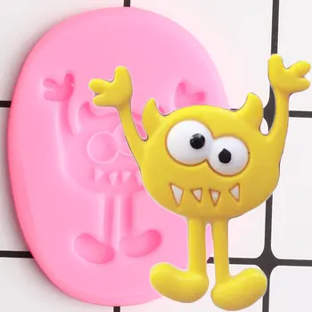 

Halloween Cartoon Devil Shape Silicone Molds DIY Fondant Cake Decorating Tools Sugarcraft Candy Clay Chocolate Gumpaste Mould
