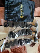 WowQueen-mechones de ondas corporales de 32, 34, 36, 40 pulgadas, extensiones de cabello humano mechones Remy, extensiones de pelo ondulado mechones de alta calidad