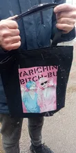 Yarichin-Bolso de lona estilo Harajuku para mujer, bandoleras de gran capacidad con estampado de dibujos animados japoneses, Estilo Vintage, informal, Hip Hop, Ulzzang