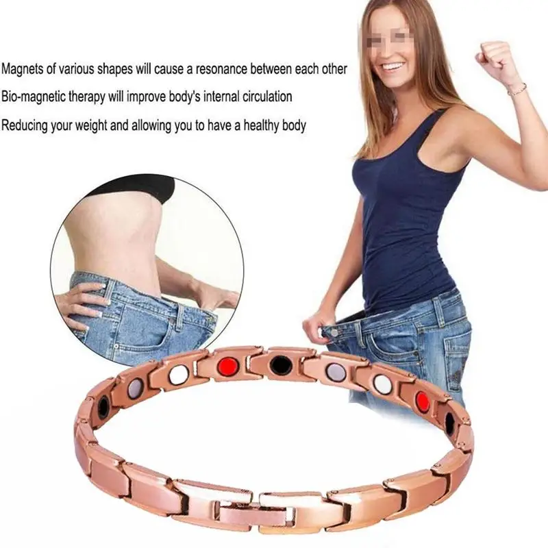 Magnetic Bracelet Lymph Drainage Therapeutic Detox Women Men Retro Creative Bracelet Health Care Fat Burning Slimming