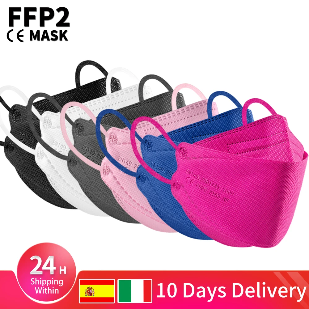 FPP2 Mask face mask 10-200PCS Mascarilla kn95 Approved CE Certified FFP2 6 Colors Protective mascarillas fpp2 Mask KN95 Reuseable masks