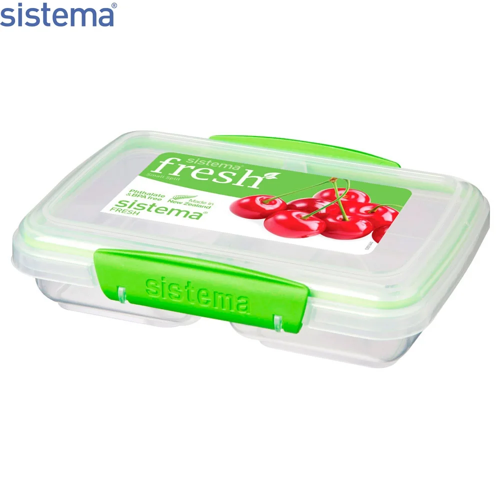 Контейнер двойной Sistema &quotFresh&quot 350мл зеленый 951517 | Дом и сад