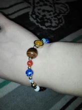 Pulseras y brazaletes de cuentas de planetas del universo para mujer y hombre, joyería de moda, pulsera de energía de sistema Solar Natural, 2019
