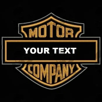 

MOTOR COMPANY + your name Parche bordado, iron patch, gestickter patch, patch brode, remendo bordado, toppa ricamata