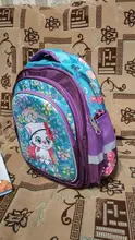 New Orthopedic Girl Backpack For School 3D Cartoon Cat Girls EVA School Bags Children