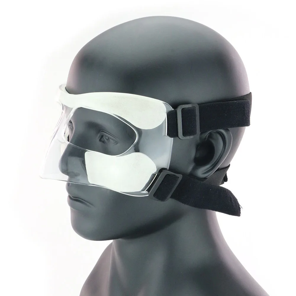 Sport Face Guard Adjustable Clear Face Guard With Padding Protection From Impact Injuries To