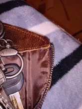 Key Wallet Keys-Case Car-Key-Holder CONTACTS Housekeeper-Keys-Organizer Zipper 100%Genuine-Leather