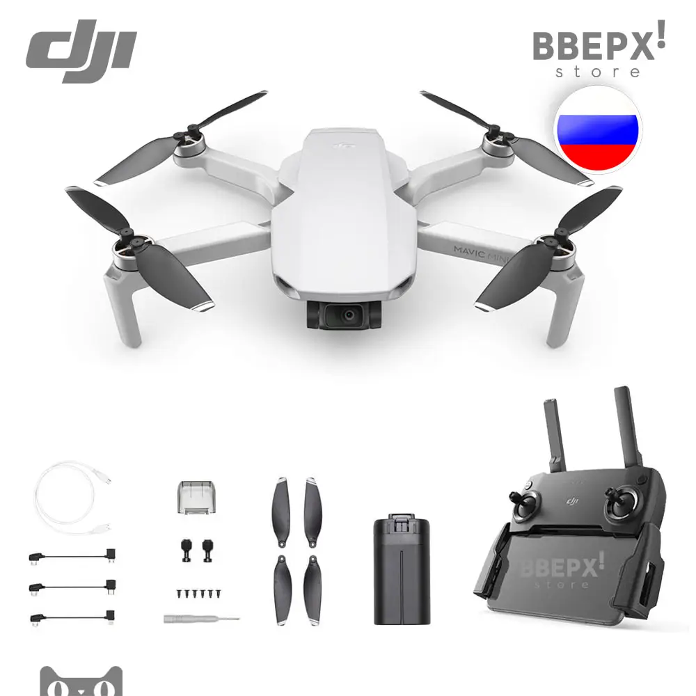 Квадрокоптер DJI Mavic Mini The Everyday FlyCam EU CE MT1SD25 MR1SD25 Коптер Дрон Набор Аккум Пульт Мавик
