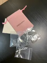 ANENJERY-pendientes de arco circular de Plata de Ley 925, joyería Retro Simple, regalo de San Valentín para pareja, S-E1373 al por mayor