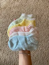 Calcetines de algodón para niños y adolescentes, calcetín de malla ultradelgado para niños de 1 a 12 años, 5 par/lote, novedad de verano