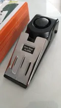 Alarma de Tope de puerta inalámbrica, alarma de vibración portátil para Hotel, para el hogar, dormitorio, cuña de seguridad, alerta de tope moldeado