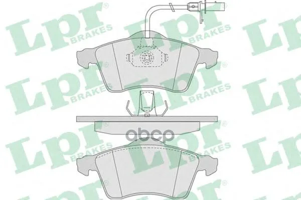 Колодки Тормозные Volkswagen T4 99(R15")С Датчиком Передние Lpr 05p787 Lpr арт. 05P787