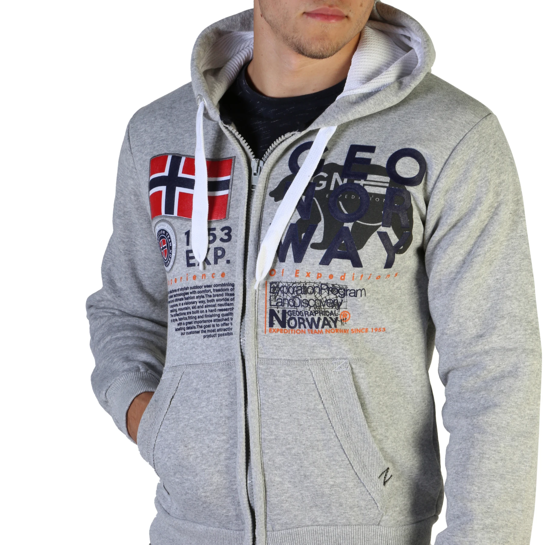 Geographical Norway Gasado_man мужские серые 102596. Цвет: серый, размер: LGeographical Norway8050750414208
