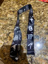 Llavero con dibujos mágicos de escuela de Magia y Hechicería, accesorio de película, insignia de teléfono móvil, llavero con correa para llave, J1576