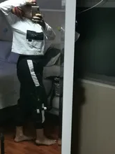 2021 primavera otoño mujer Streetwear carga sueltos pantalones de cintura alta pantalón de mujer 2 pieza Top de manga larga con pantalones Casuales