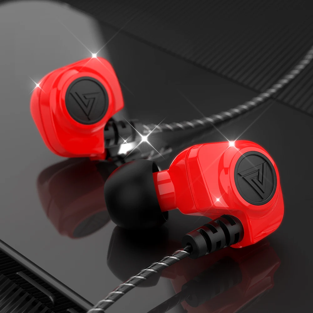 

QKZ SK5 Dual Drive Wired Earphon Bass Stereo Musician Monitor Wired Headphones Sport Earbuds Music Headset Gamer Bass fone de ou