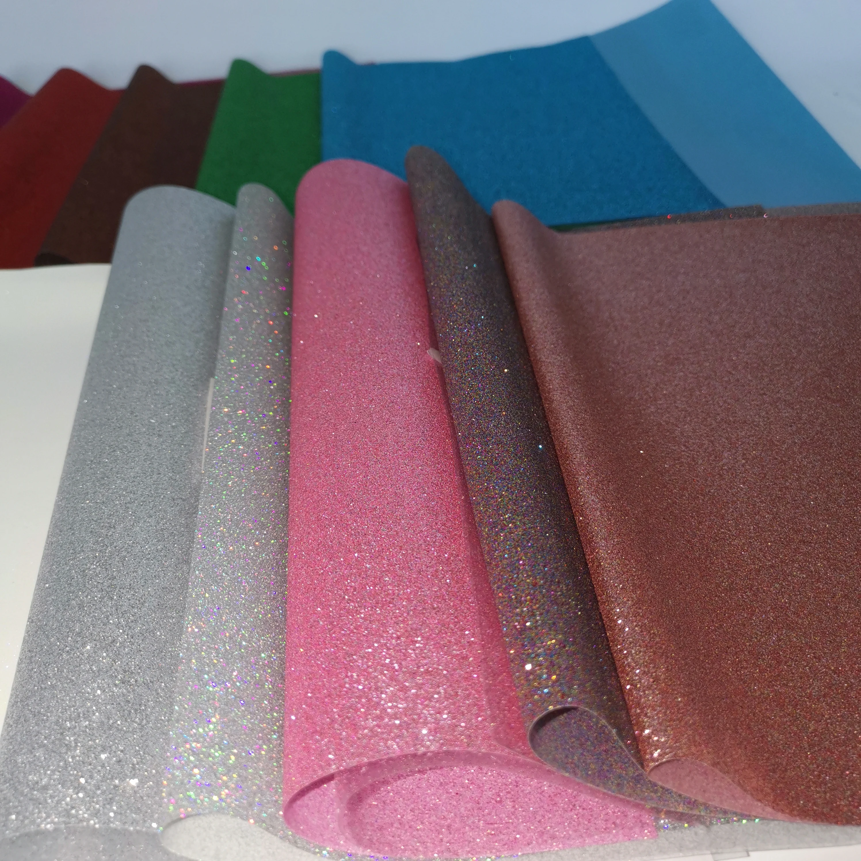 24 Colors Heat Transfer Vinyl Glitter Vinyl Iron On For Clothes HTV Shirt Christmas DIY Decoration Film Maker heat transfer vinyl