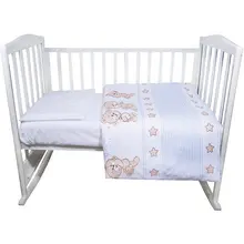 Постельное белье Эдельвейс "Прогулка", сатин, поплин, голубое