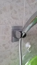 Soporte de cabezal de ducha sin taladro, autoadhesivo, ajustable, útil