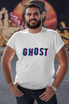 

Angemiel Wear Ghost White Men 'S Cotton Big Size T-Shirt