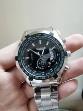 LANGLISHI-relojes deportivos para hombre, de cuarzo, de acero inoxidable, resistente al agua, cronógrafo, novedad de 2020