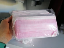 Mascarilla médica desechable, mascarilla quirúrgica de 3 capas, anticontaminación, con sujeción para las orejas, mascarilla sanitaria transpirable