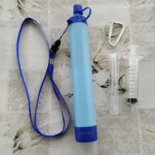 Purificador de agua para exteriores, para acampar, senderismo, supervivencia, portátil, filtro de agua