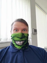 Diadema mágica sin costuras 3D para cara de payaso, Cráneo fantasma, cubierta de polaina para el cuello, Bandana de Halloween, protección UV, bufanda para motorista