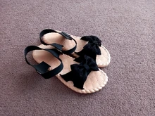 Zapatos de verano para niños, sandalias de princesa para niñas pequeñas, zapatos transpirables suaves con lazo