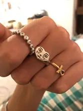 XIYANIKE-Anillo de Plata de Ley 925 con lágrimas de cara Llorona, joyería Retro Neutral, venta directa de fábrica, regalo